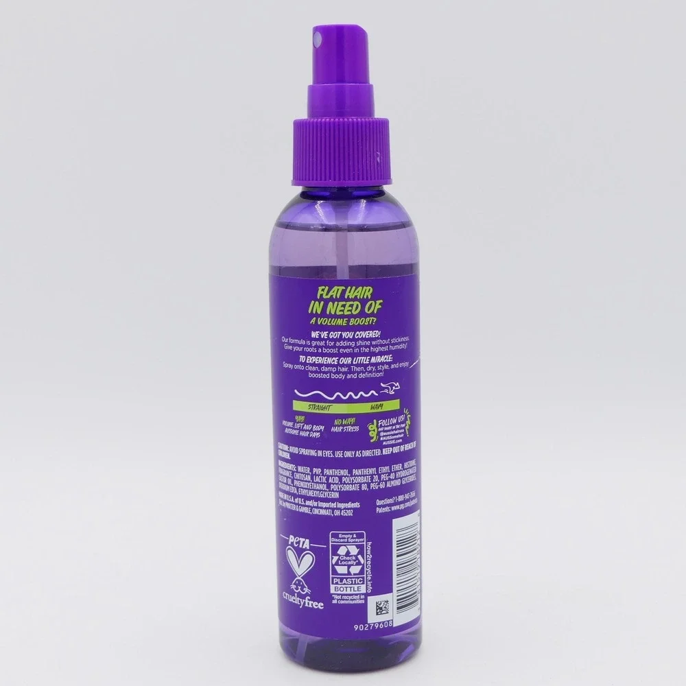 Aussie Instant Volume Volumizing Spray Gel Strong Hold For Straight/Wavy 5.7 oz
